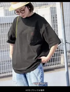 ブラック Lサイズ オーバーサイズTシャツ
