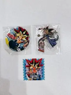 最強ジャンプランド　遊戯王 缶バッジ・アクリルキーホルダーセット