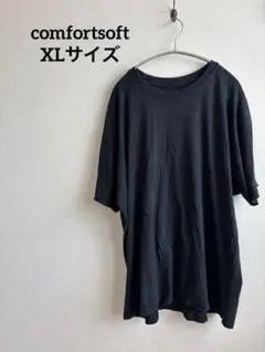 ブラック オーバーサイズ Tシャツ 半袖　【XLサイズ】　男女兼用