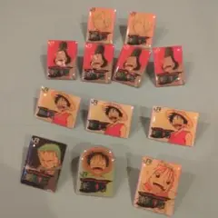 2001年JRスタンプラリー 限定品ワンピース ピンバッジ 12個セット