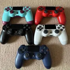 PS4コントローラー5色5台まとめて売り