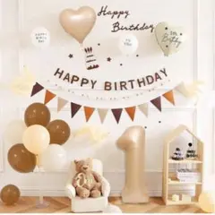 ☆1歳 誕生日 飾り付け 誕生日バナー 誕生日 バルーン