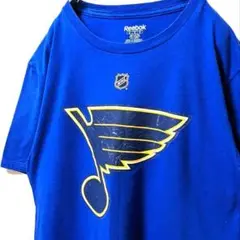 リーボックNHLセントルイスブルース シュワルツ#17 Tシャツブルー青古着