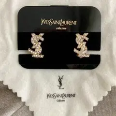 イヴ・サンローラン ♡ ヴィンテージ ビジュー YSL ロゴ イヤリング