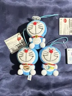ドラえもん　ぷちぬいぐるみマスコット 3種