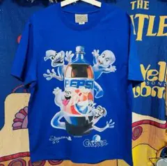 キャスパー　Tシャツ メンズ　ペプシコーラ　広告風　懐かし映画　キャラクター