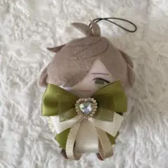 ぬいぐるみ 服 リボン 緑 白 ハンドメイド