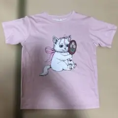 ヒグチユウコ　ディズニー　おしゃれキャット　マリーちゃん　Tシャツ　未使用品 Disney 【直営買付】ディズニー×ヒグチユウコ マリー おしゃれ