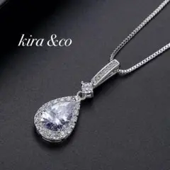 最高級 新品 ネックレス CZダイヤモンド しずく 大粒 綺麗 上品 高品質
