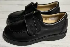 REGAL KIDS ブラック レザー　ローファー　マジックテープ　17cm
