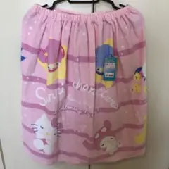 サンリオ キャラクターズ プール ラップタオル 60㎝ ピンク 綿100% 新品