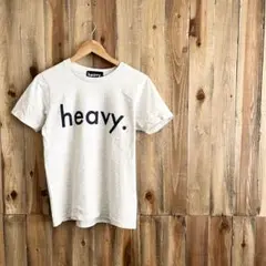 heavy. ロゴ Tシャツ Sサイズ メンズ グレー ヘヴィ