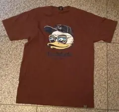 Duck Dude Tシャツ　ブラウン　Lサイズ　　茶色