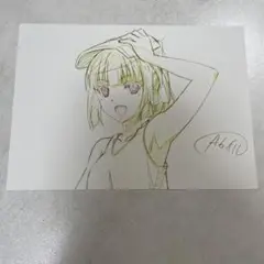 艦これ　原画　夕張　イラストカード