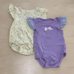 半袖フリル　ロンパース　2点セット