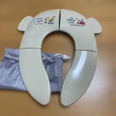 車のイラスト付き補助便座 収納袋付き