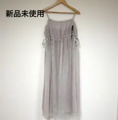 【新品未使用】Rag Out Availリボンギャザーチュールキャミワンピース