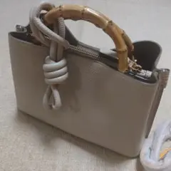 ROPE E'PORロペエポール バンブーハンドルハンドバッグ