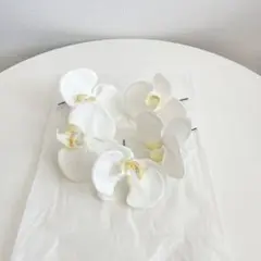 【美品】和装 髪飾り 胡蝶蘭 ウェディング ウェディング&ギフトミュゼ