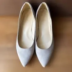 jupery ベージュ ポインテッドトゥパンプス 25cm