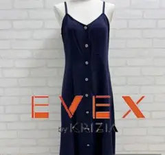 ★美品★ EVEX by KRIZIA ネイビーキャミ ロングワンピース