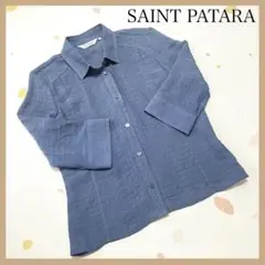 SAINT PATARA セントパタラ 七分袖シャツ 11R ブルー Yシャツ