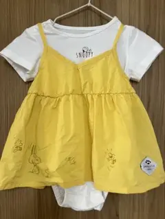 スヌーピー ロンパース+スカート80cm
