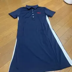 FILA ポロワンピース ネイビー M