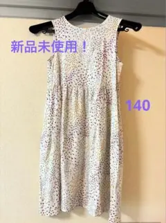 UNIQLO 花柄ノースリーブワンピース 140