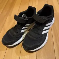 【22cm】adidas ブラック スニーカー