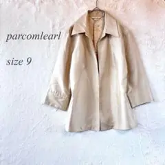 parcomlearl 7分袖ジャケット 9 シャンパンベージュ 高みえ 754