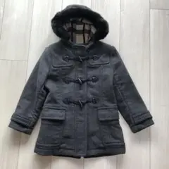 極美品‼️バーバリー 100㎝110㎝ダッフルコート グレー