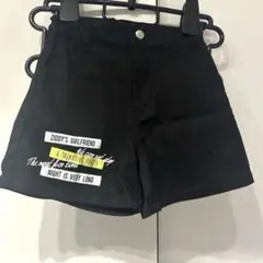 ジディーZIDDY★140㎝★ストレッチデニムパンツ ショートパンツ ブラック