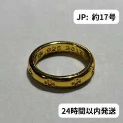指輪　リング　クロス　ゴールド　約17号サイズ　アメカジ　メキシカン　CR194