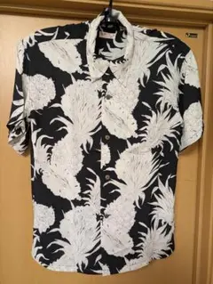 美品 Lサイズ SUN SURF パイナップル黒 サンサーフ