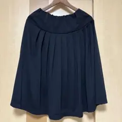 8/3 21時まで出品　黒　プリーツスカート ハンドメイド