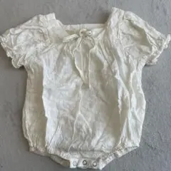 anggo bebe アイボリーロンパース 18m