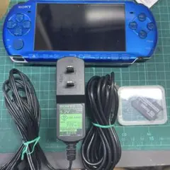 極美品 動作確認済み　SONY PSP-3000 本体　バイブラント　ブルー②