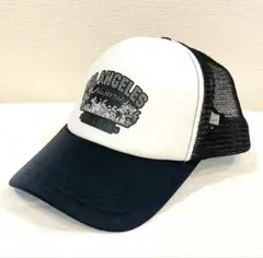 【人気商品！】キャップ野球帽 メッシュキャップ 帽子 黒 ブラックロゴ アメカジ