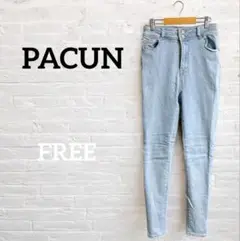 即日発送‼︎PACUN 【FREE】ライトブルー スキニーデニム