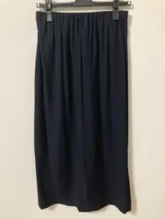 黒 スリット入り ロングスカート