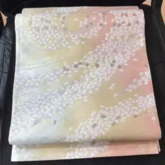 未使用⭐︎ さが美　袋帯　桜柄　正絹