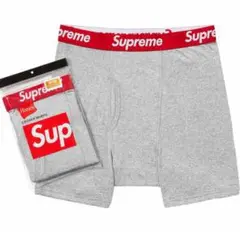 Supreme シュプリーム ヘインズ コラボ ボクサーパンツ グレー 1枚