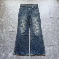 archive neon branc flare wide denim y2k