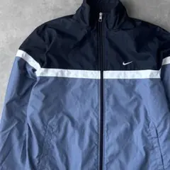 13993 NIKE ツートン 刺繍ロゴ ナイロンジャケット