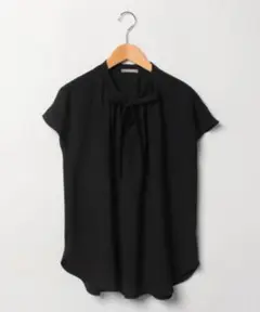 セオリーリュクス MARVINE LENAS ボウタイブラウス 黒
