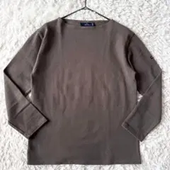 極美品　セントジェームス　長袖　バスクシャツ　ウェッソン　フランス製　カーキ　M