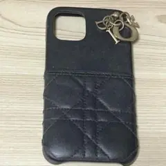 Dior ディオール カナージュ iPhone12proケース ブラック 黒