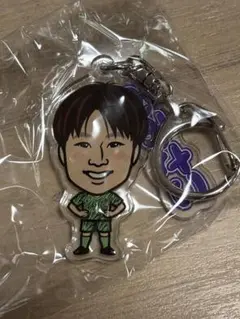 サンフレッチェ 大迫敬介 キーホルダー (ひらがなネーム缶バッジのレアver.)