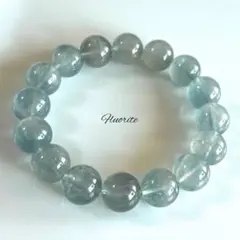 グリーンブルーフローライト 13mm17.5cm 天然石 ブレスレット ニードル